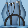 Remax Join Us 2021 New Arrivals Mobile Micro USB Cable Braided 3 in 1 Charging lighting / micro / type c Elbow Cable